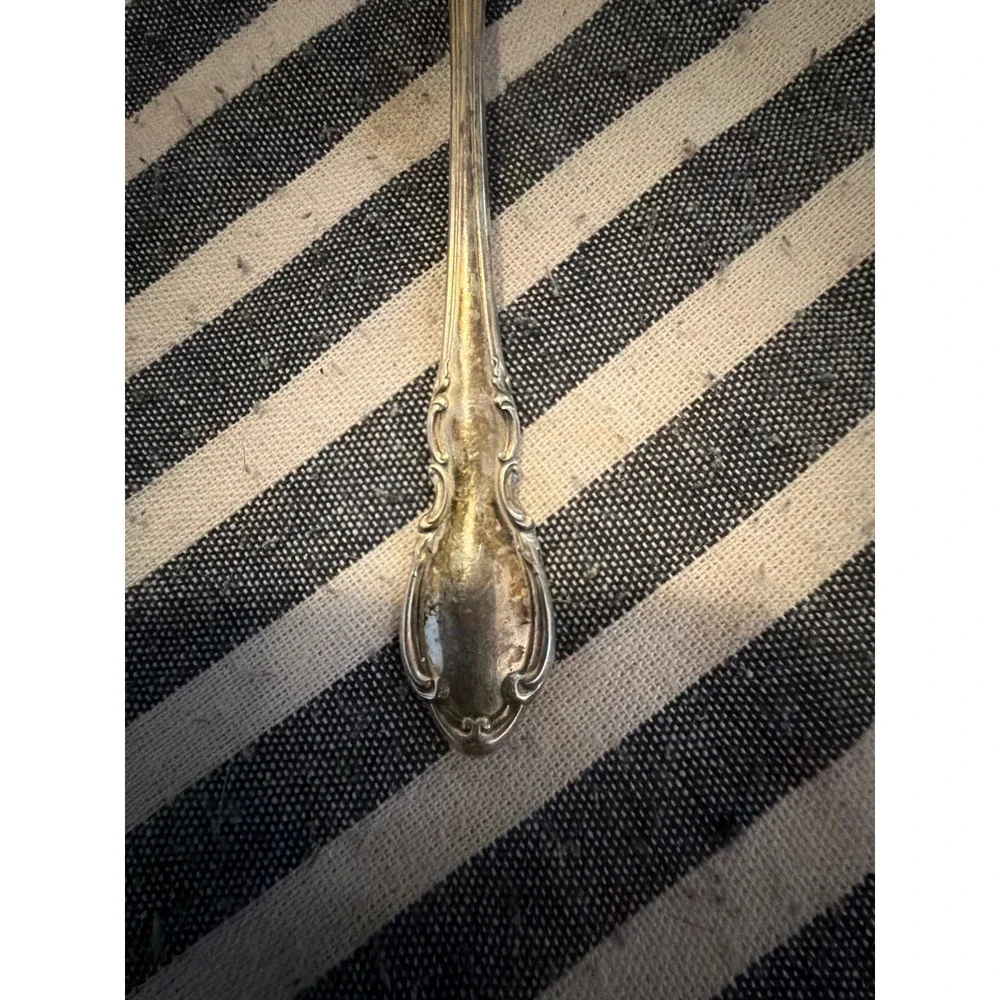 Towle Legato Sterling Silver Teaspoon 1962 Vintage Mid Century Flatware Scroll